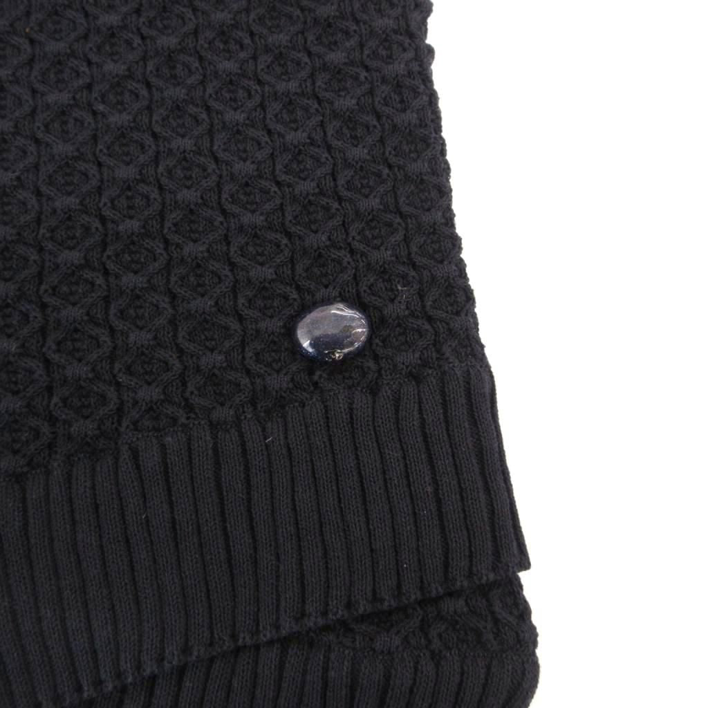 Chanel Knit Vest Pullover Crew Neck 36 Navy — view 5