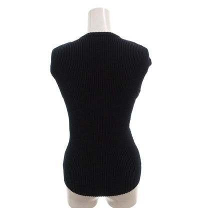 Chanel Knit Vest Pullover Crew Neck 36 Navy — view 2