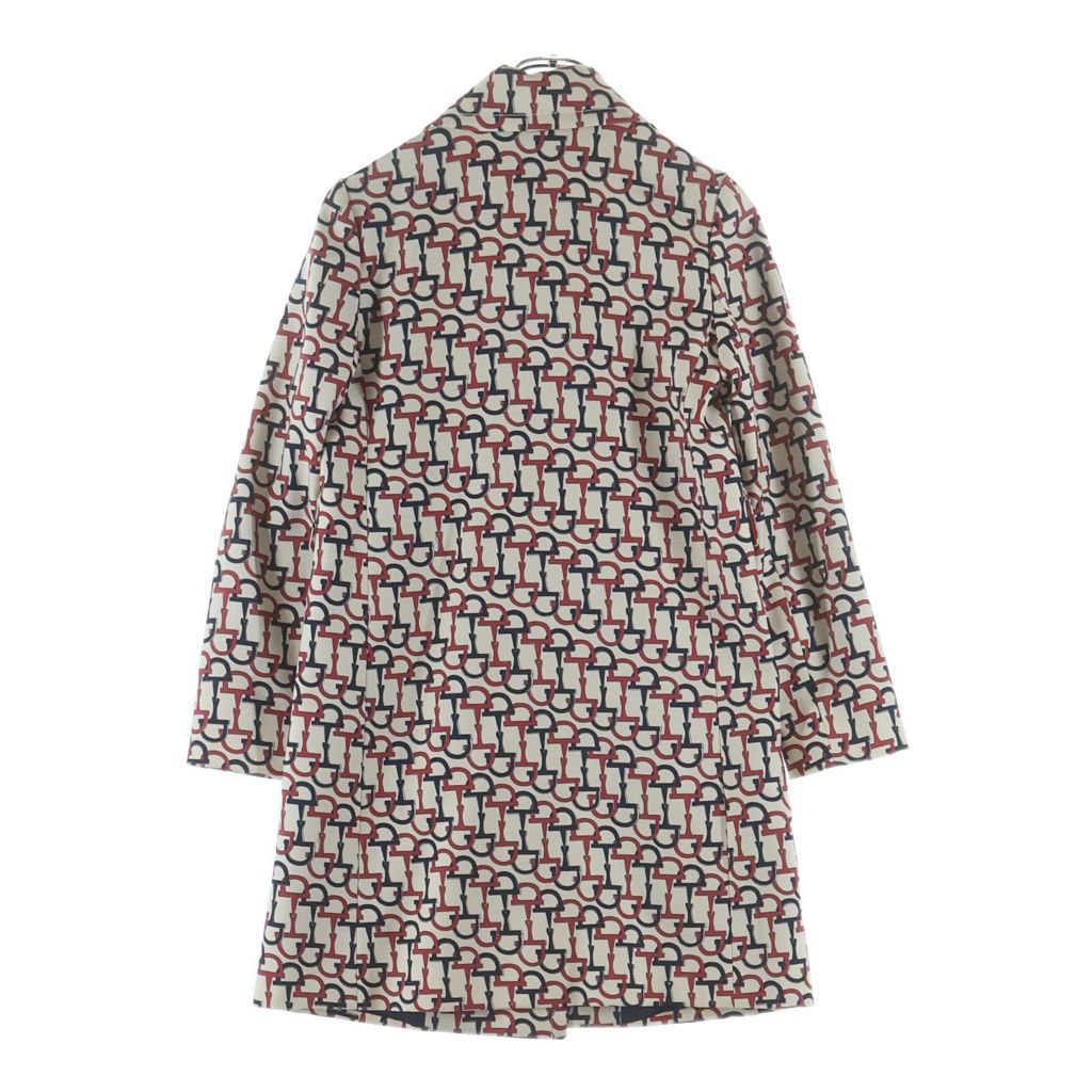 Gucci Horsebit Trench Coat Light Jacket Ivory Navy Pink 38 — view 2