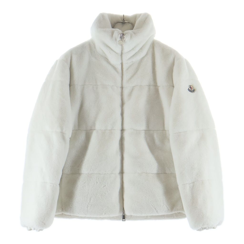 Moncler Pluvier Reversible Fur Down Jacket White