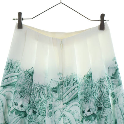Gucci Higuchi Yuko Makyou No Mori Silk Skirt White Green — view 4