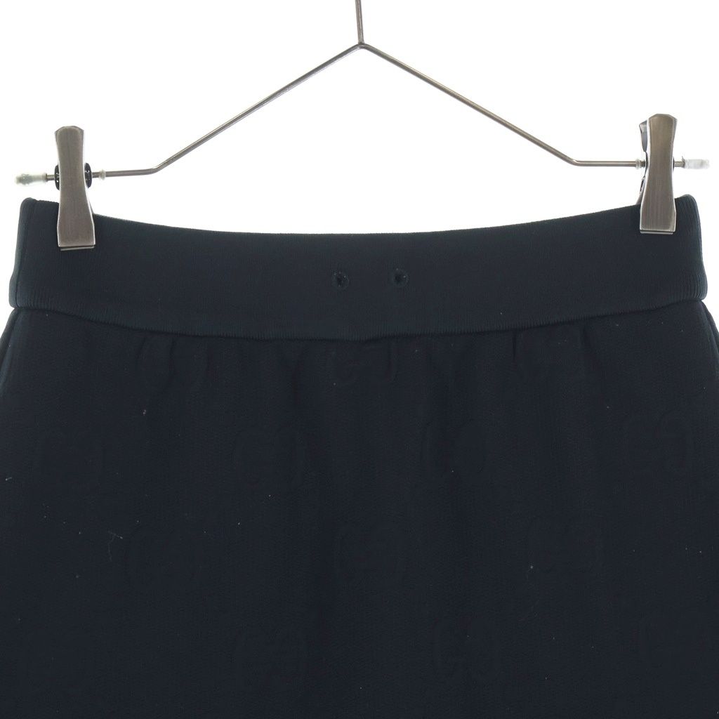 Gucci GG Jacquard Tight Mini Skirt Black — view 3