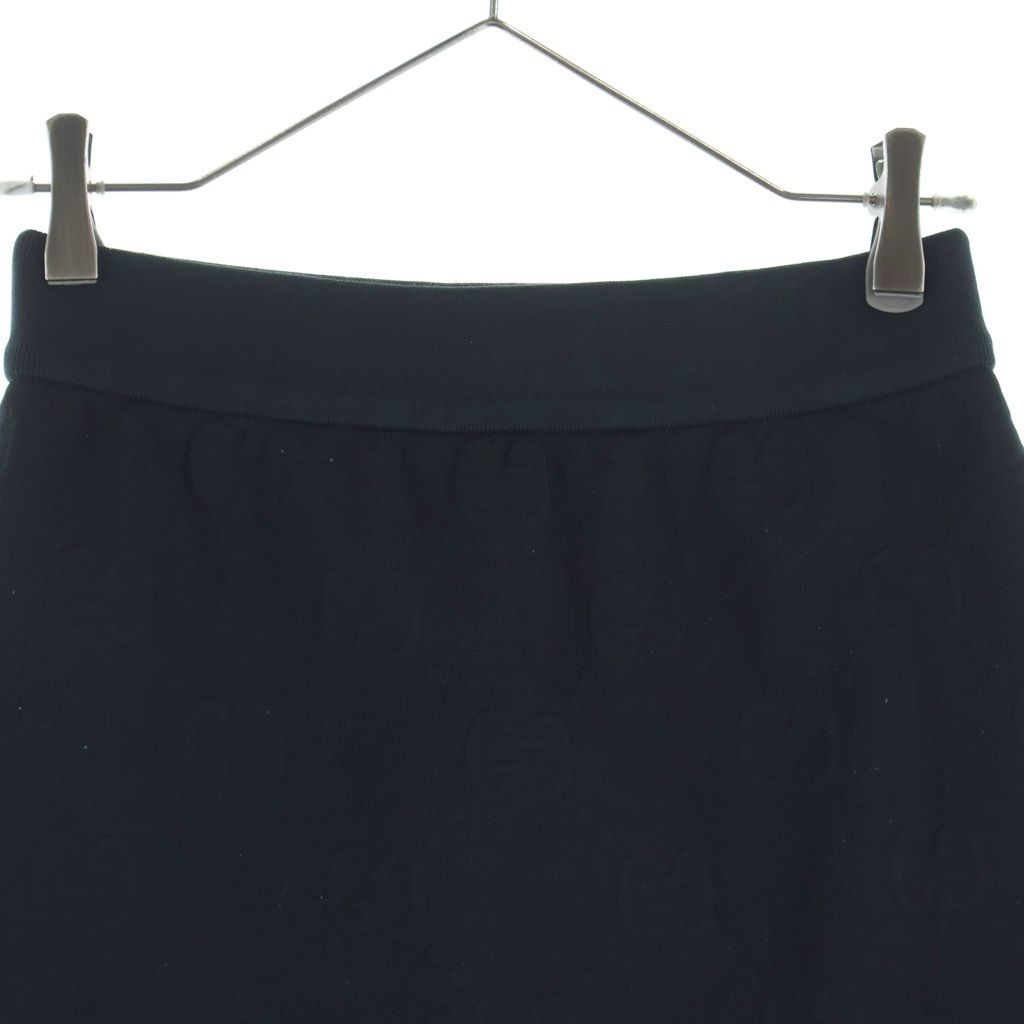 Gucci GG Jacquard Tight Mini Skirt Black — view 4