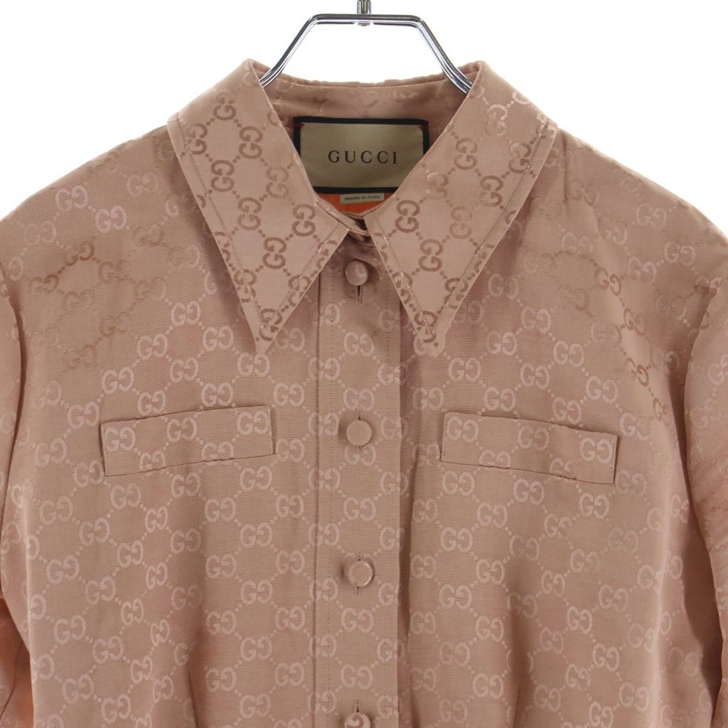 Gucci All in One Pink Silk 40 Loafer — view 3