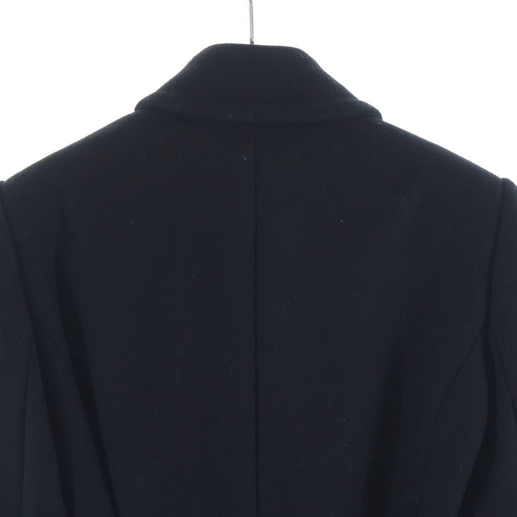 Versace Wool Coat Trench Gold Button Black — view 4