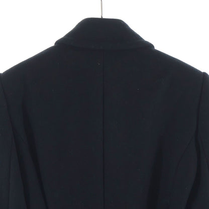 Versace Wool Coat Trench Gold Button Black — view 4