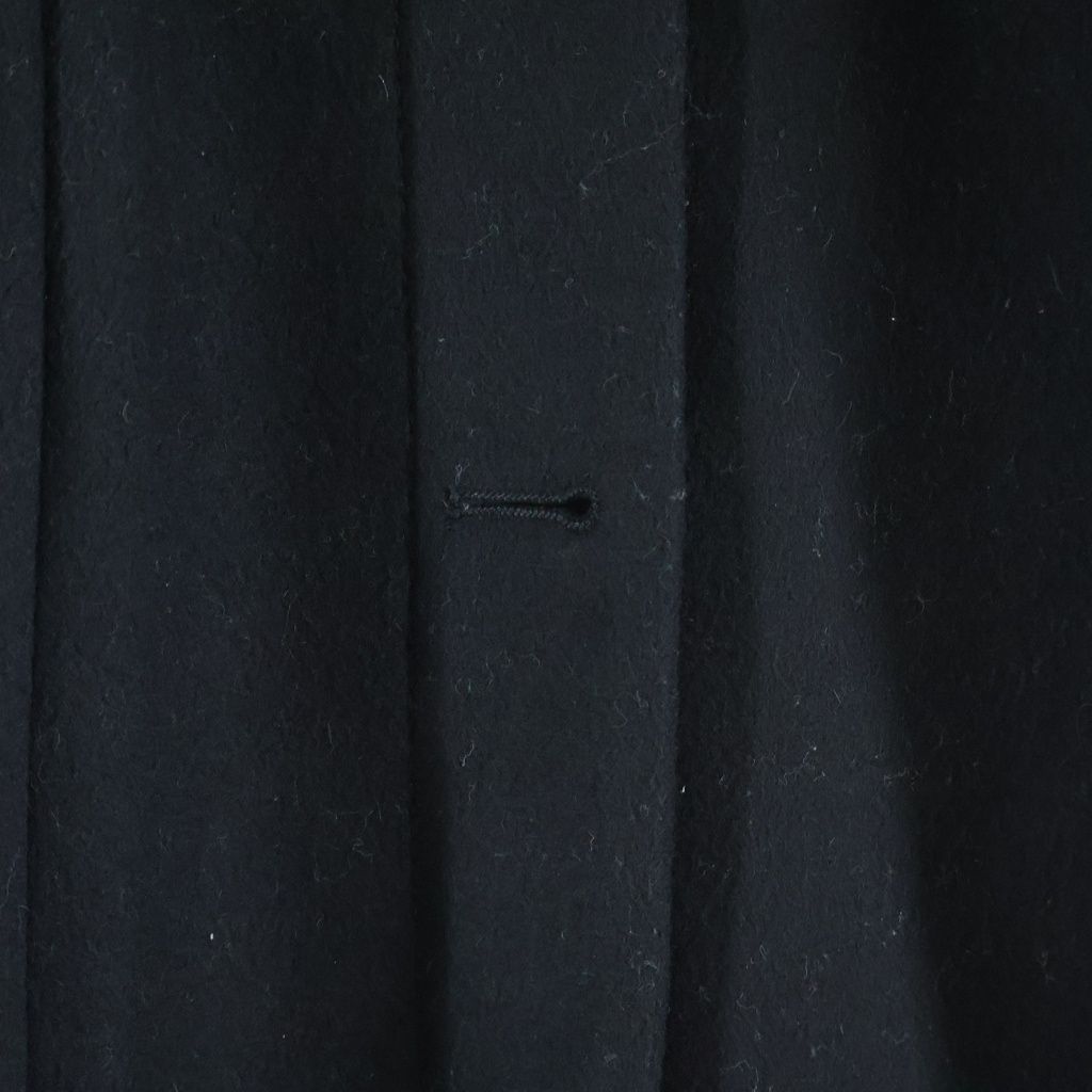 Versace Wool Coat Trench Gold Button Black — view 5