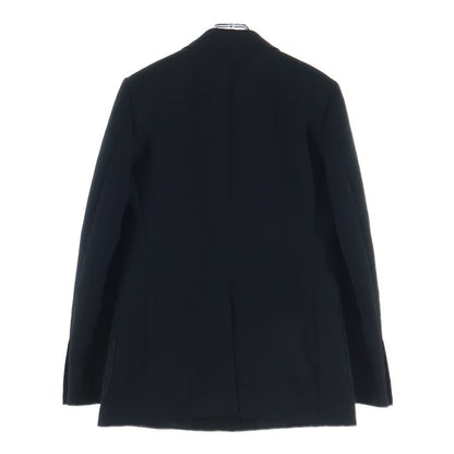 Gucci Calf Label Gold Button Peaked Lapel Tailored Jacket Black — view 2