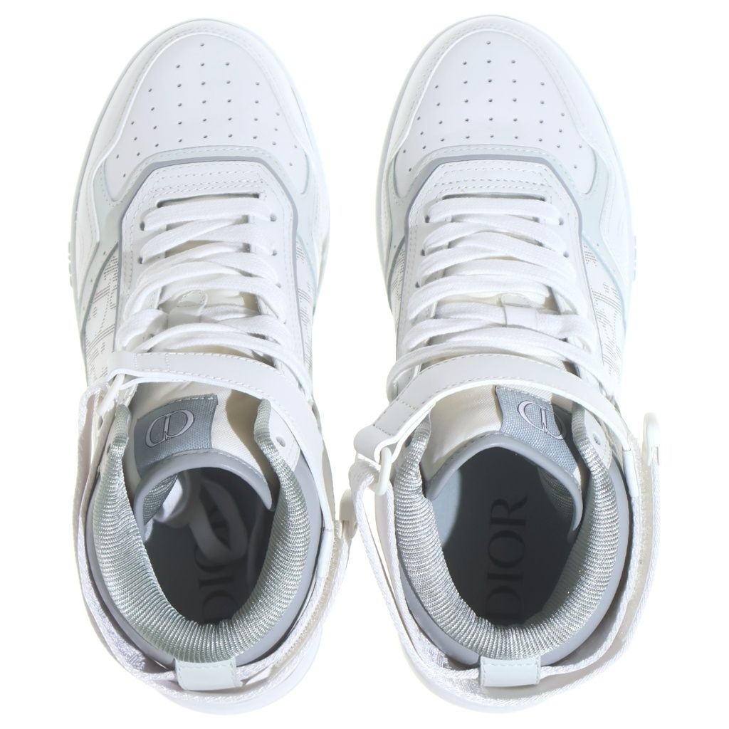 Dior Mid Top Sneakers Oblique White — view 4
