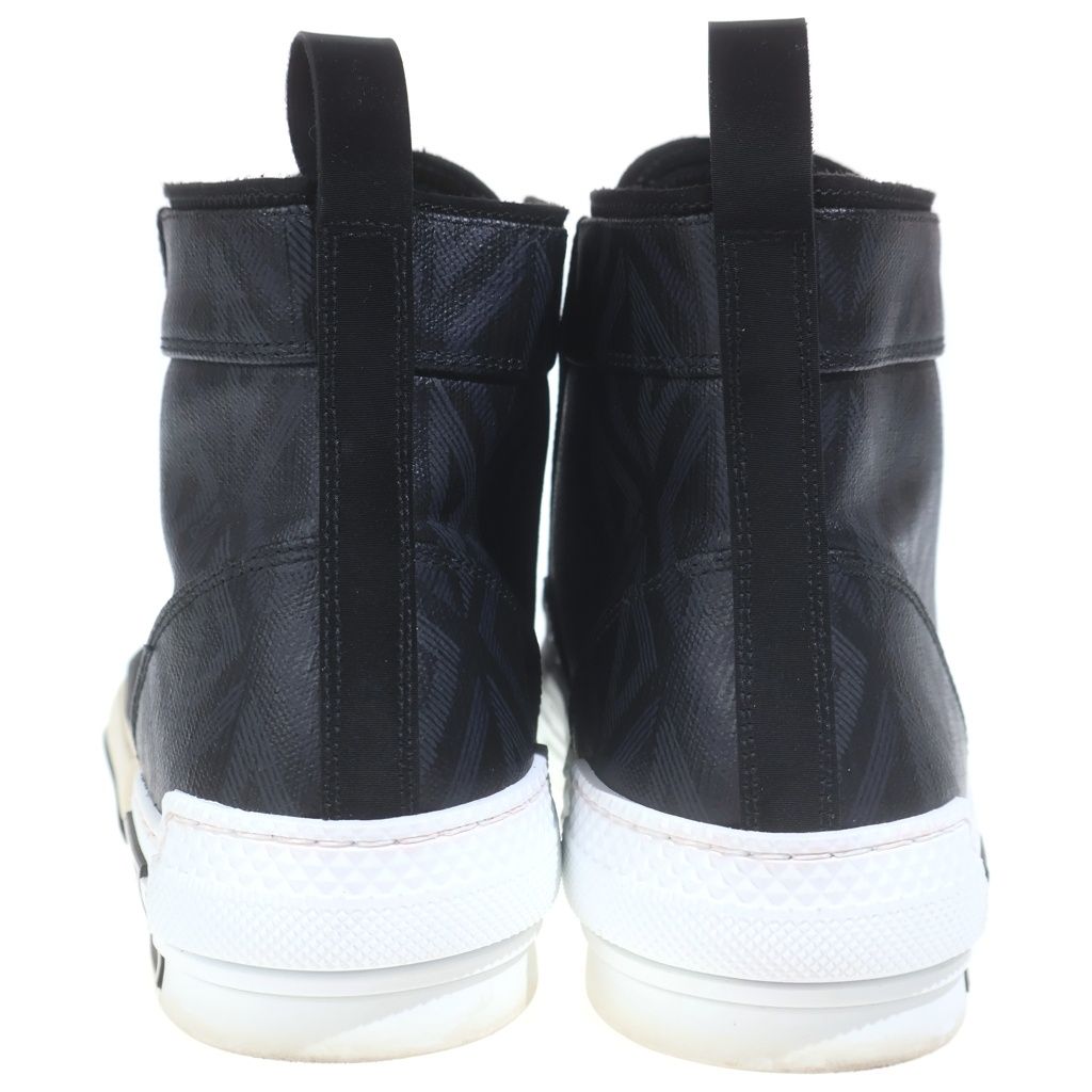 Dior League High Top Sneakers Black White — view 3