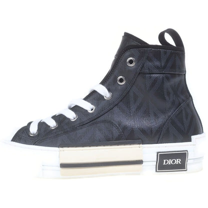 Dior League High Top Sneakers Black White