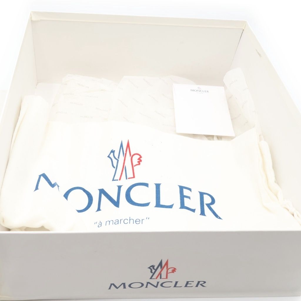 Moncler Down Lace Up Leather Boots Black — view 6