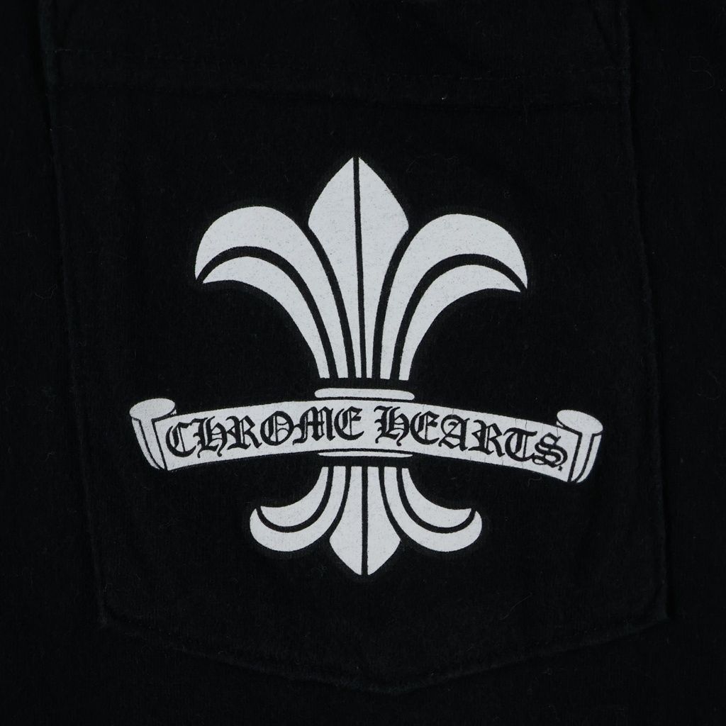 Chrome Hearts BS Flare Print Crew Neck Short Sleeve Pocket T-Shirt Black — view 4