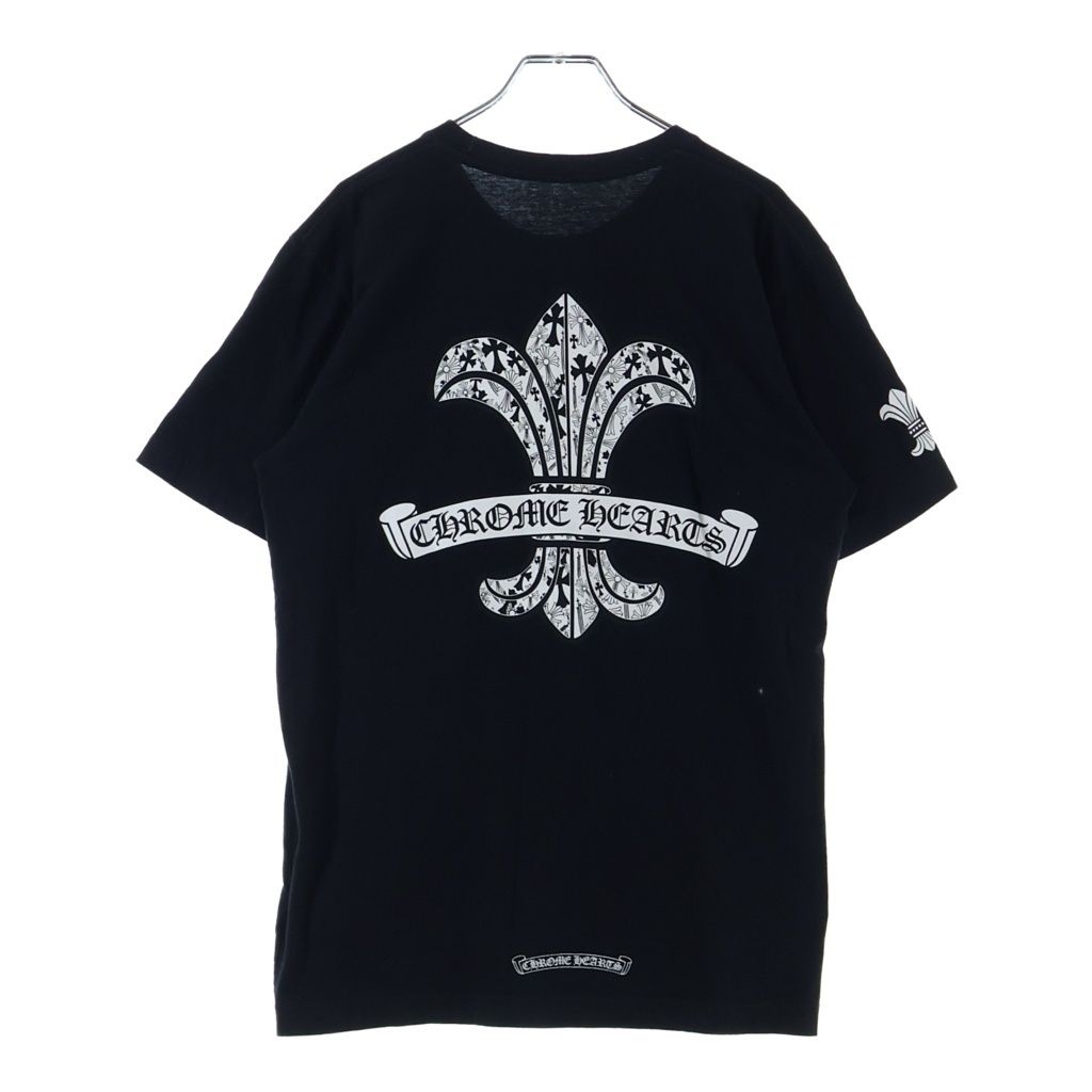 Chrome Hearts BS Flare Print Crew Neck Short Sleeve Pocket T-Shirt Black