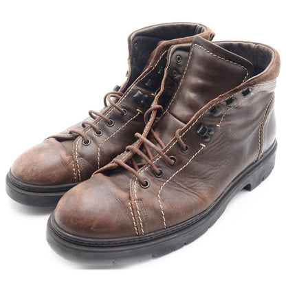 Louis Vuitton Leather Lace Up Short Boots Brown — view 2