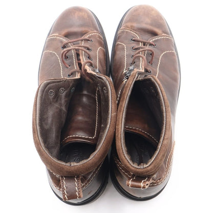 Louis Vuitton Leather Lace Up Short Boots Brown — view 4