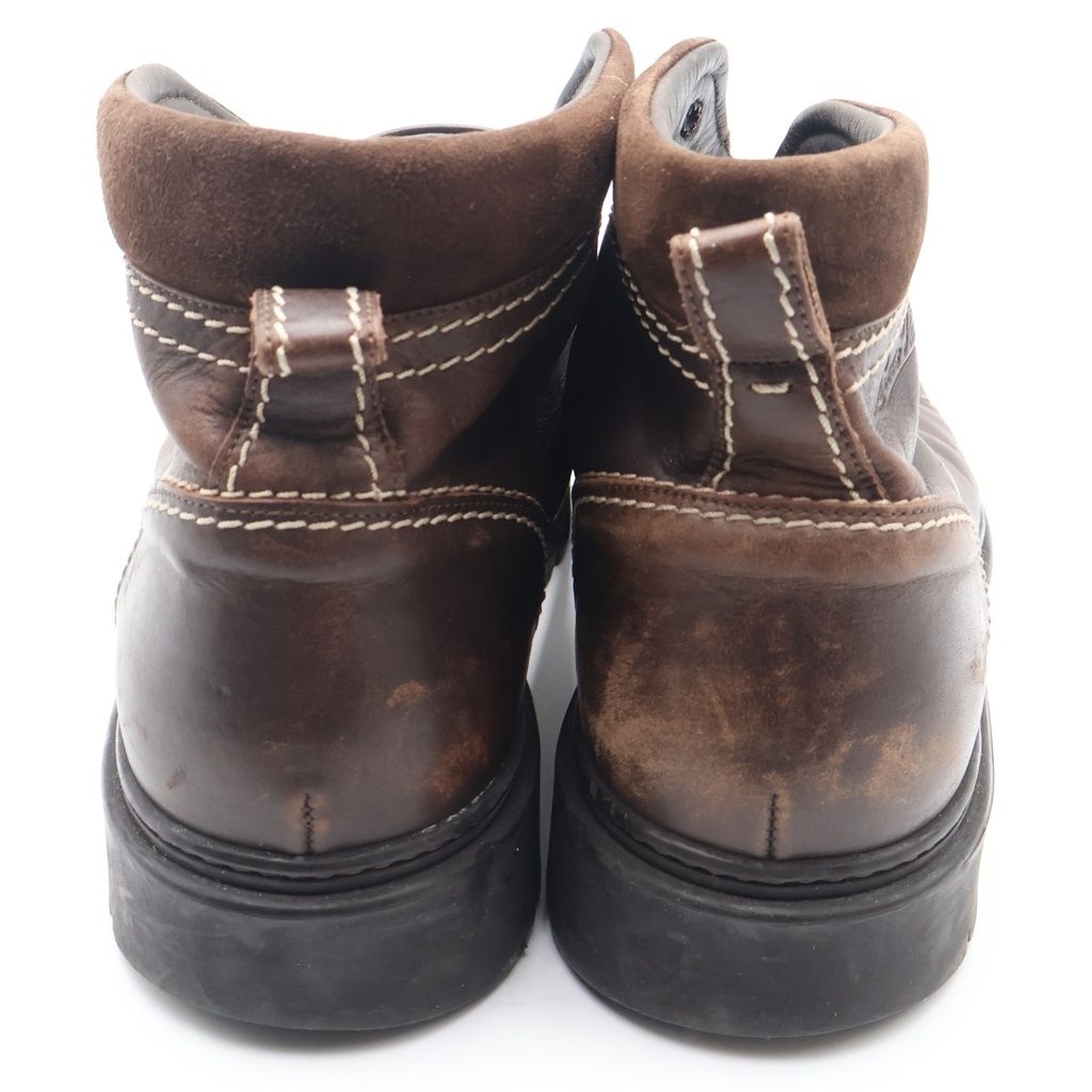 Louis Vuitton Leather Lace Up Short Boots Brown — view 3