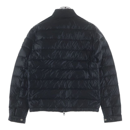 Moncler Acorus Shoulder Logo Patch Zip Up Jacket Black — view 2