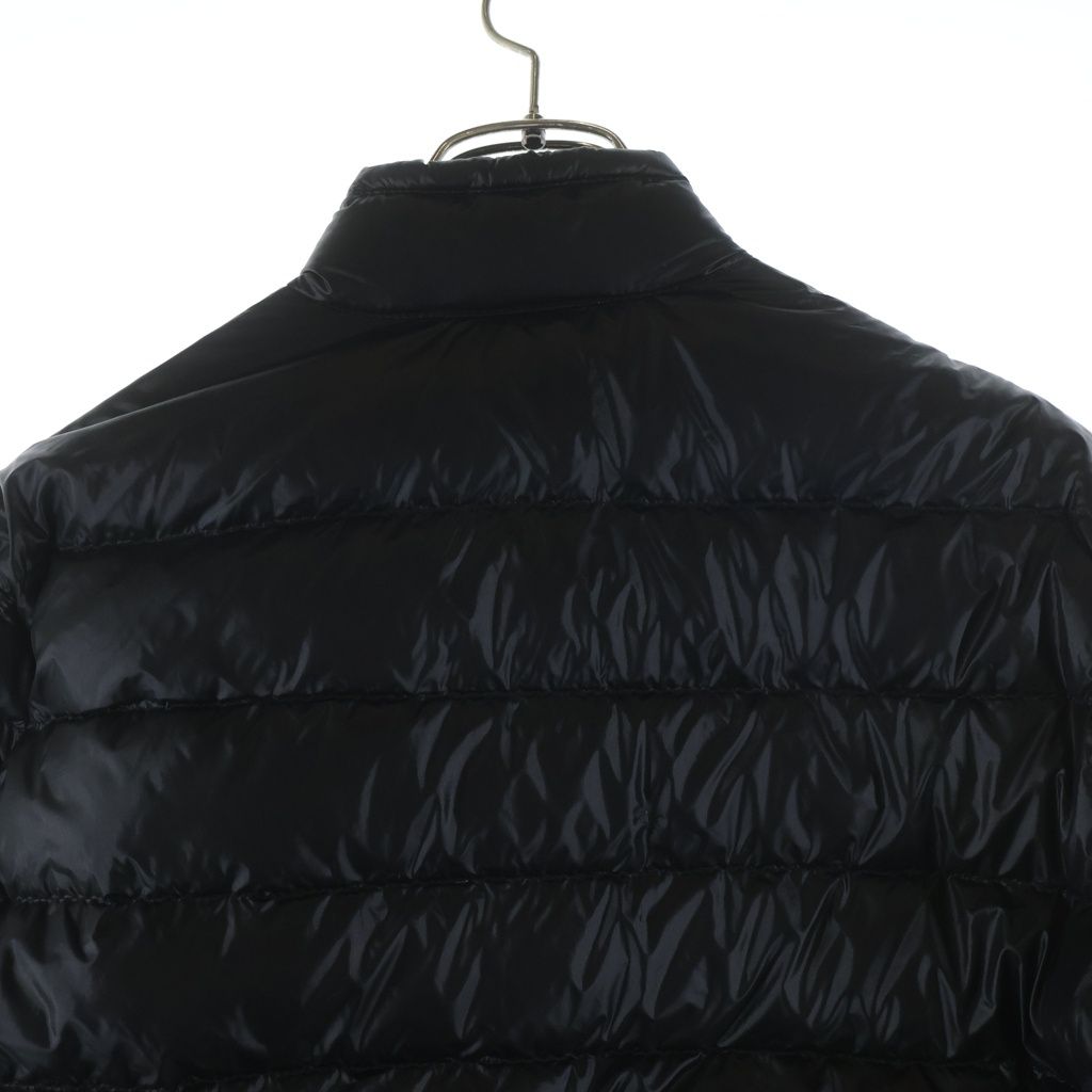 Moncler Acorus Shoulder Logo Patch Zip Up Jacket Black — view 4