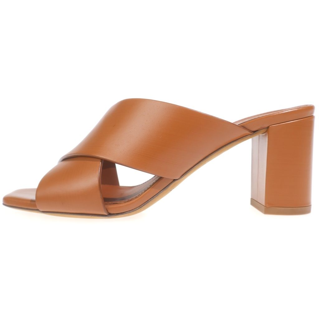 Saint Laurent Paris Mules Brown