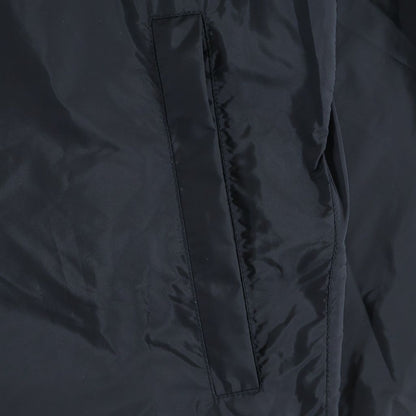 Prada Sports Triangle Logo Plate Hooded Nylon Jacket Black — view 4