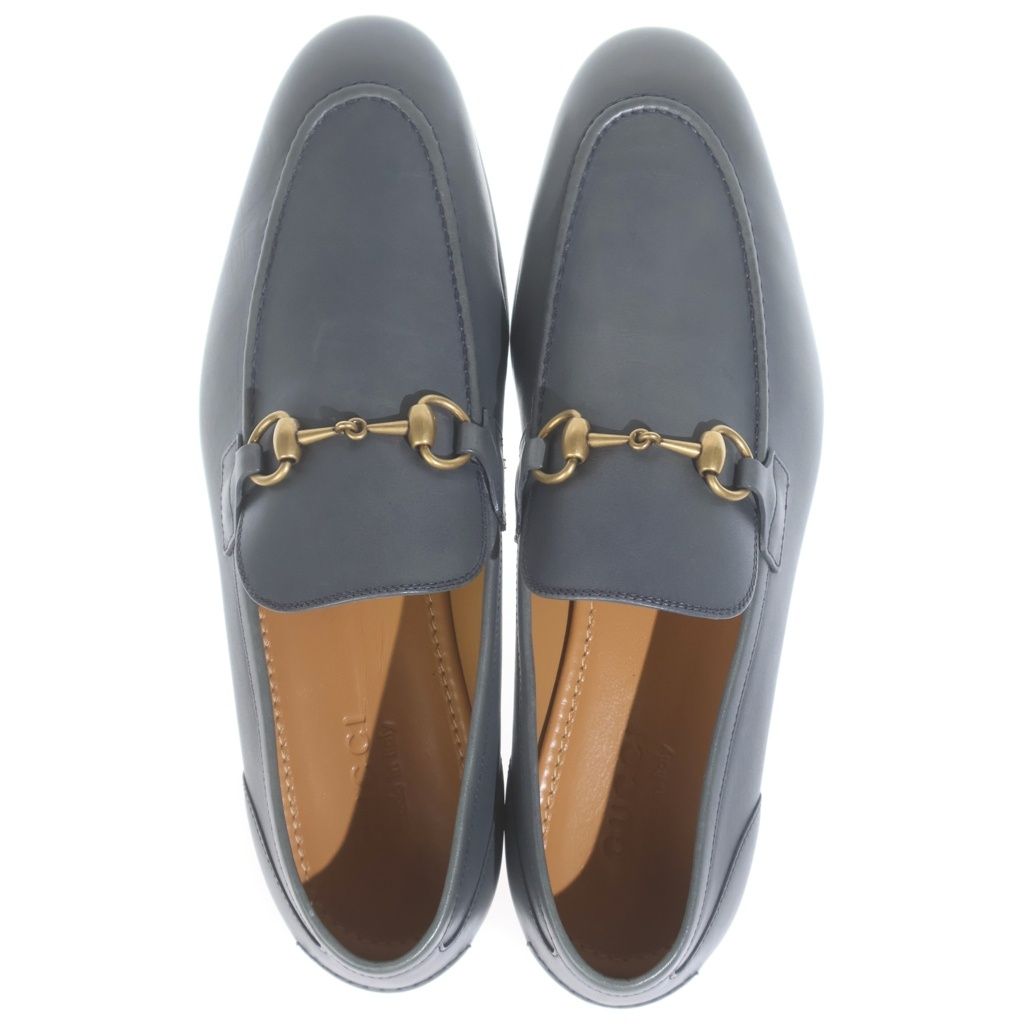 Gucci Jordan Horsebit Loafers Gray — view 4