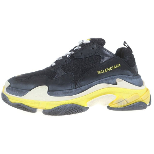 Balenciaga Triple S Low Cut Sneakers Black Yellow