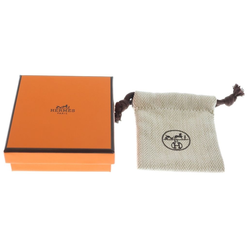 Hermes Pop Mini Earrings Beige Pink Gold Brown — view 6