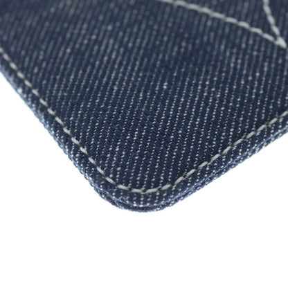 Hermes Mag Face Emain Lebon Denim Card Case Indigo — view 4