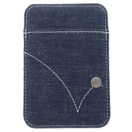 Hermes Mag Face Emain Lebon Denim Card Case Indigo