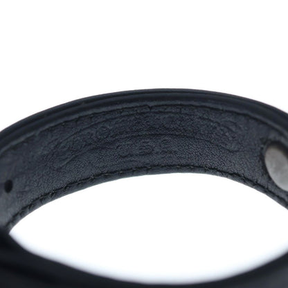 Chrome Hearts Gunslinger Cross Ball Leather Bracelet Black Silver — view 6