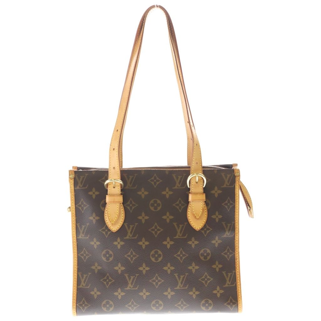 Louis Vuitton Monogram Popincourt Tote Brown Leather Gold