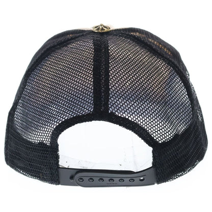 Chrome Hearts Vintage Trucker Cap ludo Patch Mesh Trackkhaki Cap Hat Black White — view 2
