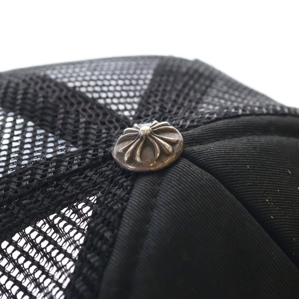 Chrome Hearts Trucker Cap Truck Khaki Cap 3 Semetary Leather Patch Mesh Cap — view 5