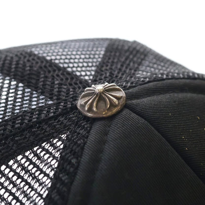 Chrome Hearts Trucker Cap Truck Khaki Cap 3 Semetary Leather Patch Mesh Cap — view 5