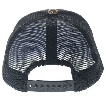 Chrome Hearts Trucker Cap Truck Khaki Cap 3 Semetary Leather Patch Mesh Cap — view 2