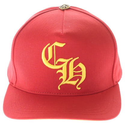 Chrome Hearts CH Baseball Trucker Cap Truck Khaki Cap Hat Red Yellow — view 4