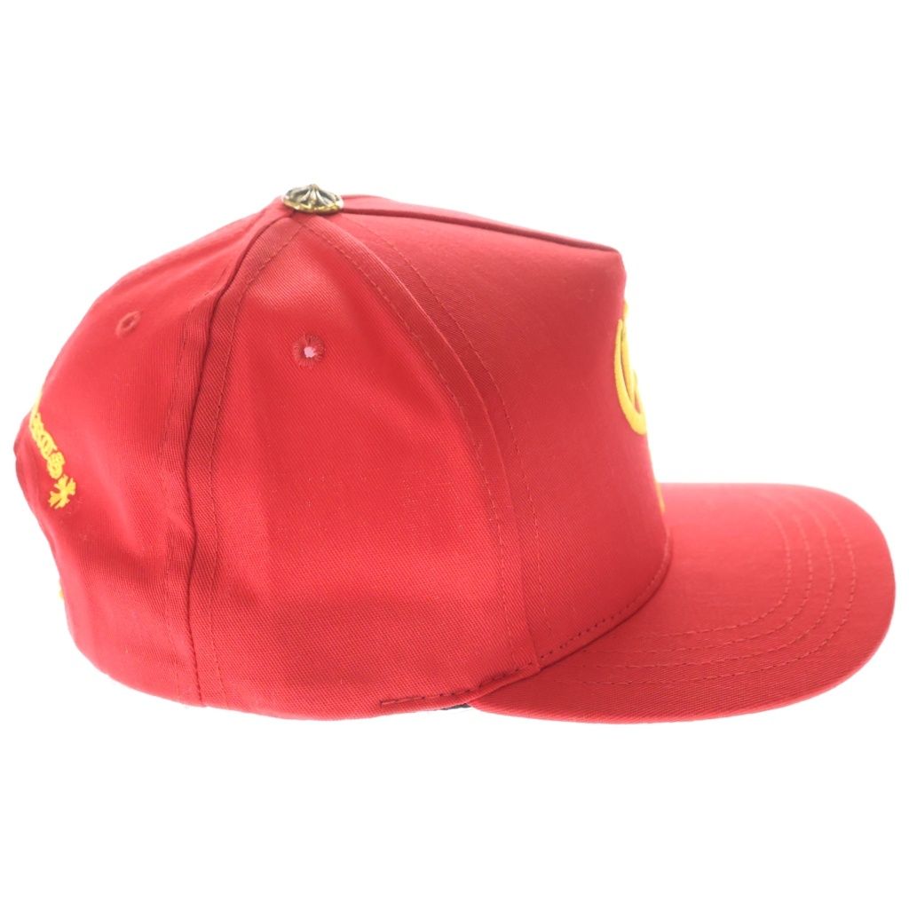 Chrome Hearts CH Baseball Trucker Cap Truck Khaki Cap Hat Red Yellow — view 3