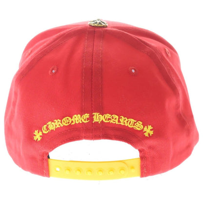 Chrome Hearts CH Baseball Trucker Cap Truck Khaki Cap Hat Red Yellow — view 2