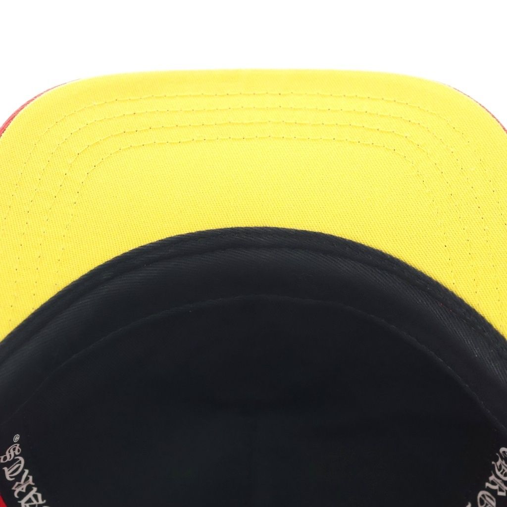 Chrome Hearts CH Baseball Trucker Cap Truck Khaki Cap Hat Red Yellow — view 7
