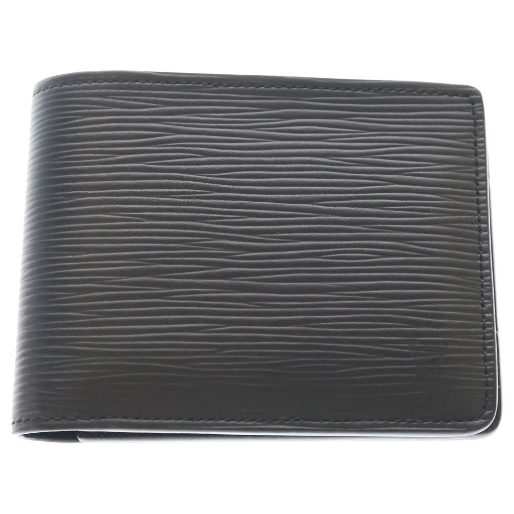 Louis Vuitton Epi Portefeuille Multiple Compact Wallet Bifold Black