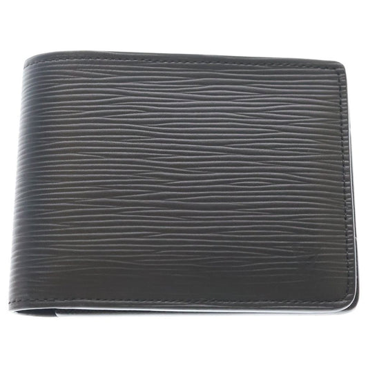 Louis Vuitton Epi Portefeuille Multiple Compact Wallet Bifold Black