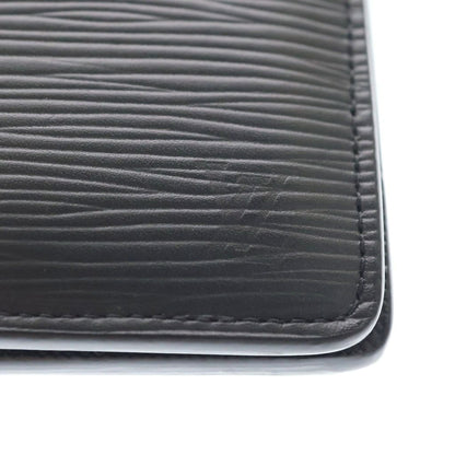 Louis Vuitton Epi Portefeuille Multiple Compact Wallet Bifold Black — view 5