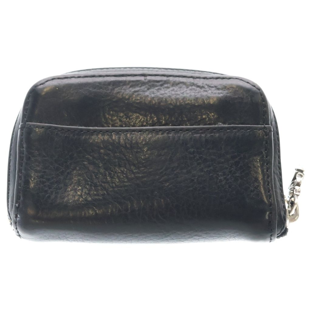 Chrome Hearts Coin Case Daga Zip Scroll Label Wallet Black — view 2