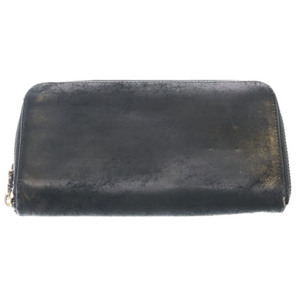 Chrome Hearts Rec Zip 3 Cemetery Cross Patch Zip Around Wallet Black Gold — view 2