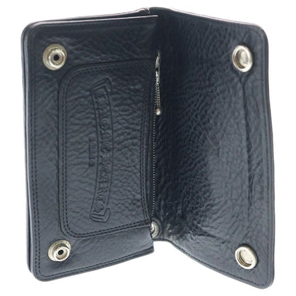 Chrome Hearts Cross Ball Button Leather Wallet Snake Black — view 4
