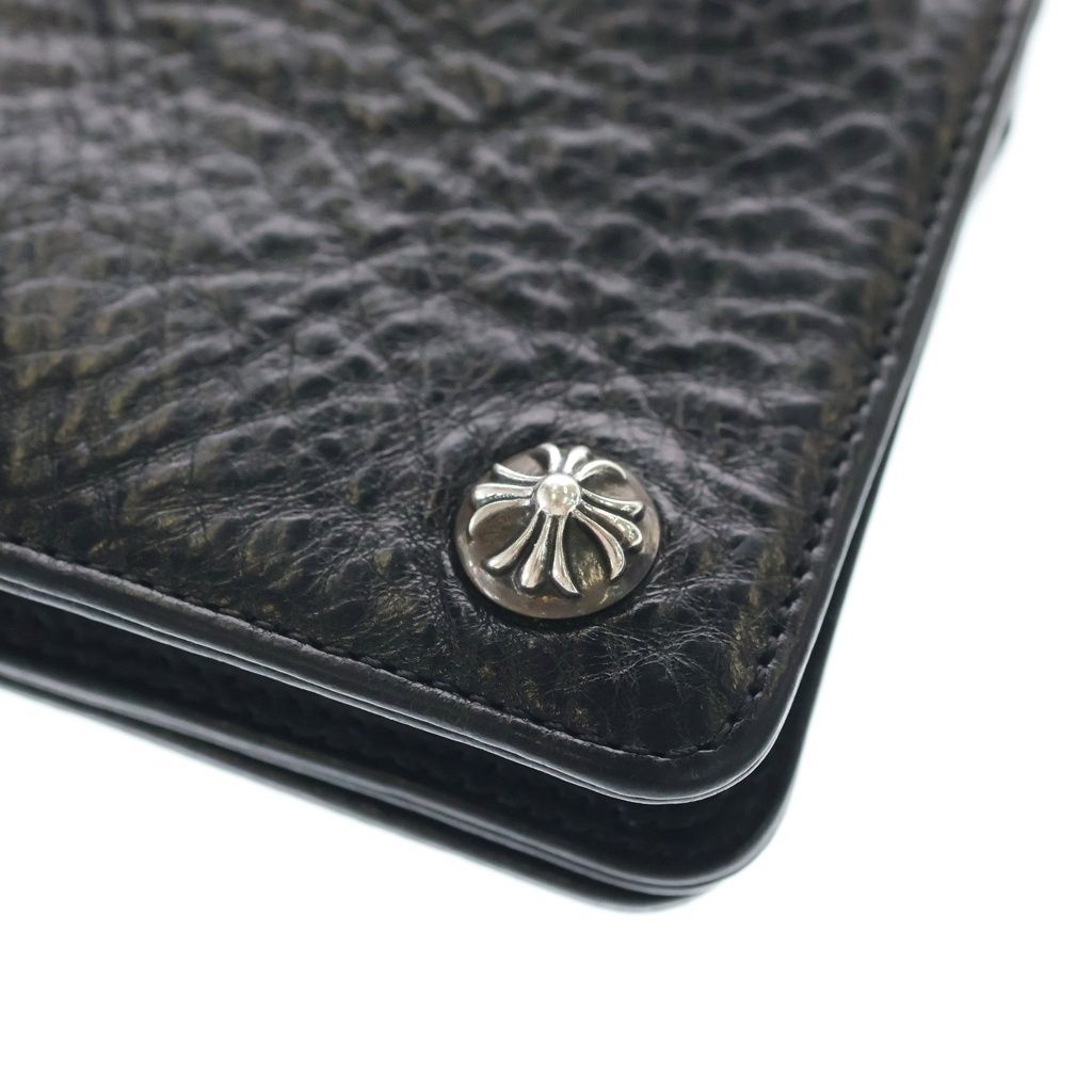 Chrome Hearts Cross Ball Button Leather Wallet Snake Black — view 5
