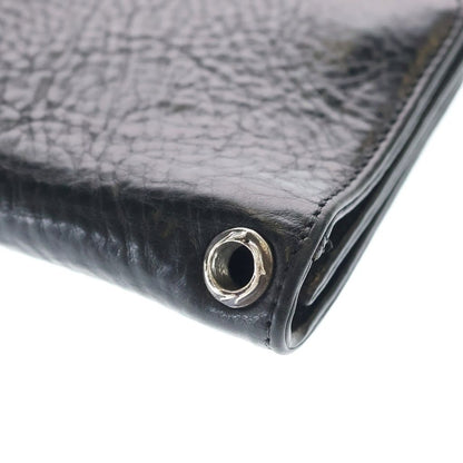 Chrome Hearts Cross Ball Button Leather Wallet Snake Black — view 6