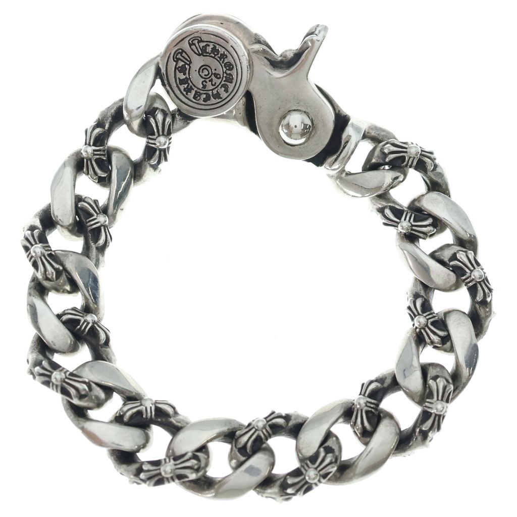 Chrome Hearts Fncy Chn Lnk Fancy Link Clip Bracelet 13 Links Silver — view 2