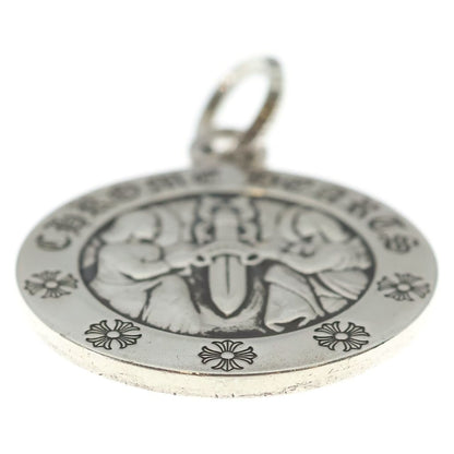 Chrome Hearts Chrm Angl Mdl LG Large Angel Medal Pendant Silver